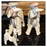 FR - Set of 3 Vintage 1950s Spaghetti Poodle Figurines