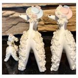 FR - Set of 3 Vintage 1950s Spaghetti Poodle Figurines