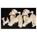 FR - Set of 3 Vintage 1950s Spaghetti Poodle Figurines
