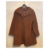 LR - Ellen Tracy Brown Coat Size 18W