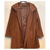 LR - Ellen Tracy Brown Coat Size 18W