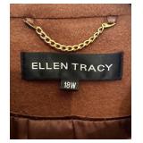 LR - Ellen Tracy Brown Coat Size 18W