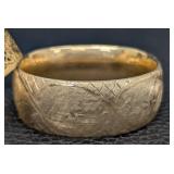 Pair of Durn Bros Gold-Filled Cuff Bracelets - Vintage Engraved