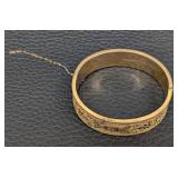 Pair of Durn Bros Gold-Filled Cuff Bracelets - Vintage Engraved