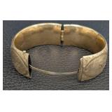 Pair of Durn Bros Gold-Filled Cuff Bracelets - Vintage Engraved
