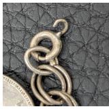 Vintage Israeli Coin Bracelet - 7-Inch Length, 10 Prutah Charms