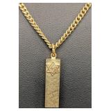 Star of David Necklace Set - Gold-filled & Sterling Silver, 27" Chain