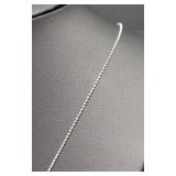 Sterling Silver Letter S Necklace - Crystal-Studded Pendant, 16-inch Chain