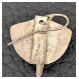 Sterling Silver Earrings & Bracelet Set - Hammered Panels with Cabochons