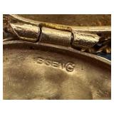 14K Gold Teardrop Locket Pendant with Diamond - Vintage