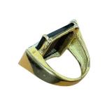 14K Gold Ring - Onyx with Diamond Accents