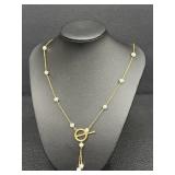 Pearl & 14K Gold Necklace