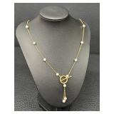 Pearl & 14K Gold Necklace