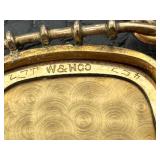 Antique Victorian Locket - Monogrammed, W&H Co. Mark
