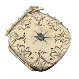 Antique Victorian Locket - Monogrammed, W&H Co. Mark