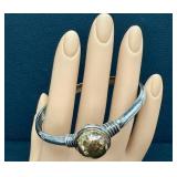 Greek Stefana Gamou 14k Gold and Sterling Ball Bracelet