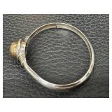 Greek Stefana Gamou 14k Gold and Sterling Ball Bracelet