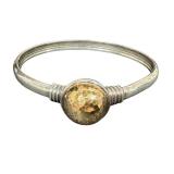Greek Stefana Gamou 14k Gold and Sterling Ball Bracelet