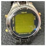 AQUA Quartz Digital Wristwatch - 30M Water Resistant - EL-LIGHT