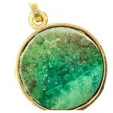 Gold and Gold-Tone Hamsa Pendants Lot of 4 - Filigree Hands + Green Chai Pendant