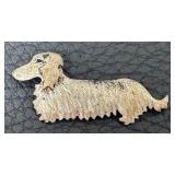 Donna Burdic Sterling Dachshund Brooch - 2 in