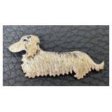 Donna Burdic Sterling Dachshund Brooch - 2 in