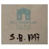 LR - Vintage Milli Saraylar SB1997 Decanter & Saucer - Sumerbank Turkish Porcelain