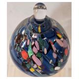 LR - Rollin Karg Dichroic Art Glass Perfume Bottle