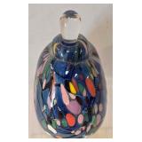 LR - Rollin Karg Dichroic Art Glass Perfume Bottle