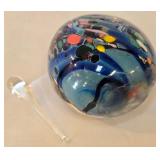 LR - Rollin Karg Dichroic Art Glass Perfume Bottle