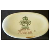 LR - Antique Floral Porcelain Dinnerware Lot - Austrian Platter, German Bowl, French Covered Casserole