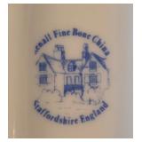 LR - Antique Floral Porcelain Dinnerware Lot - Austrian Platter, German Bowl, French Covered Casserole