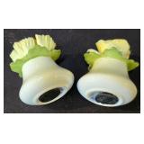 LR - Antique Floral Porcelain Dinnerware Lot - Austrian Platter, German Bowl, French Covered Casserole