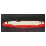 LR - Hand-Painted Italian Pitcher with Fruit & Vegetable Motif, Olive Tray & Veggie-Handled Utensils