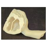 LR - Plaster Cast Wall Plaques - Relief Face Busts, Signed Back