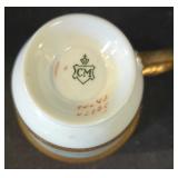 LR - Hammersley Lady Patricia Bone China Cake Plate + Cup & Saucer Sets, Sugar & Creamer - England