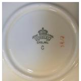 LR - Hammersley Lady Patricia Bone China Cake Plate + Cup & Saucer Sets, Sugar & Creamer - England