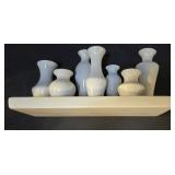 LR - Villeroy & Boch Bird Salt & Pepper Shakers, Polar Bear Planter, White Vase Tray