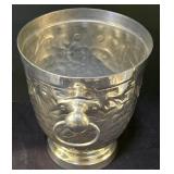 LR - Wilton Ice Bucket with Grapevine Pattern, 2 Candleholders - USA