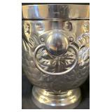 LR - Wilton Ice Bucket with Grapevine Pattern, 2 Candleholders - USA