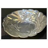 LR - Wilton Ice Bucket with Grapevine Pattern, 2 Candleholders - USA