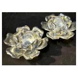 LR - Wilton Ice Bucket with Grapevine Pattern, 2 Candleholders - USA