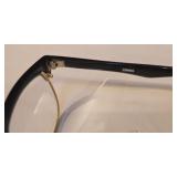 LR - Glasses - Vintage Eyewear Set - 2 Pairs: Black Rim Readers & White Ornate Sunglasses