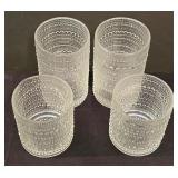 LR - Fortessa Jupiter Hobnail Beaded Glasses - Set of 4