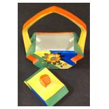 LR - Vintage Hand Painted Japanese Art Deco Sugar Bowl With Lid