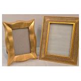 LR - Three-Panel Wood Trifold Photo Frame Display & Assorted Frames Lot