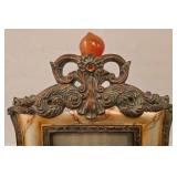 LR - Three-Panel Wood Trifold Photo Frame Display & Assorted Frames Lot