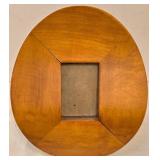 LR - Three-Panel Wood Trifold Photo Frame Display & Assorted Frames Lot