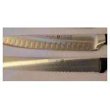 LR - Wusthof Gourmet 4143/4505/4562 Knives, Henckels Knife, Cuisinart Electric Knife with Stand