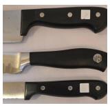 LR - Wusthof Gourmet 4143/4505/4562 Knives, Henckels Knife, Cuisinart Electric Knife with Stand